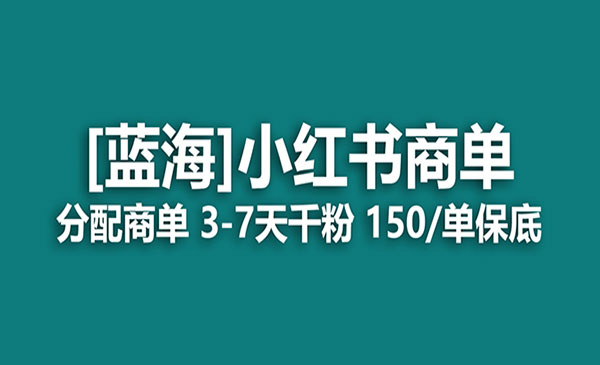 《小红书商单项目》快速千粉，长期稳定，最强蓝海没有之一-掘金智库